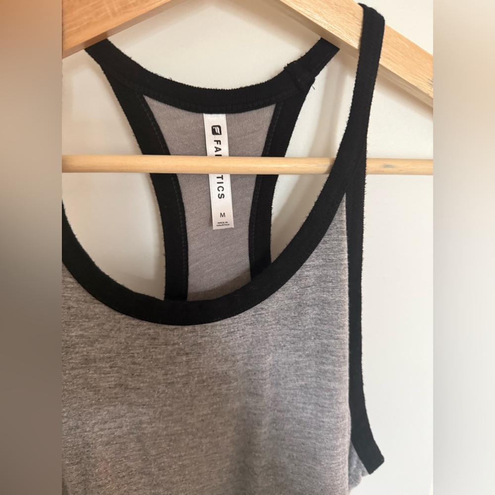 Fabletics Leilani Grey Sleevless Rouched Dress Size M - Picture 2 of 5